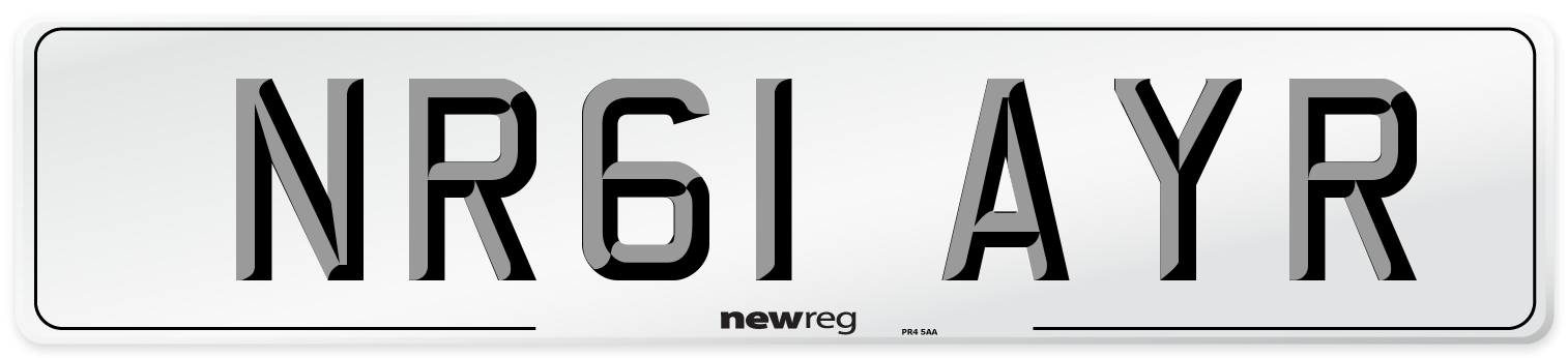 NR61 AYR Number Plate from New Reg